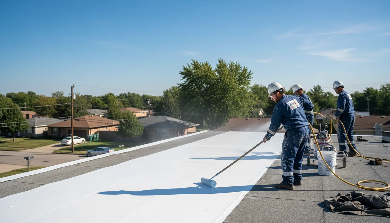 Commercial roof coating in Hamburg, IA near me